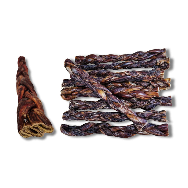 Écono-kit - Œsophage de bœuf tressé naturel 12'' pour chien